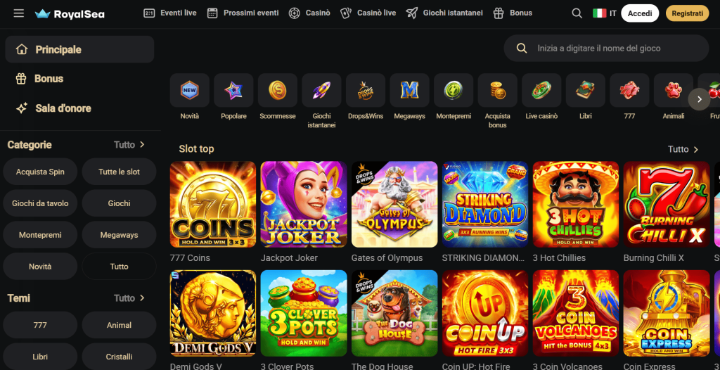 Royalsea casino slots games